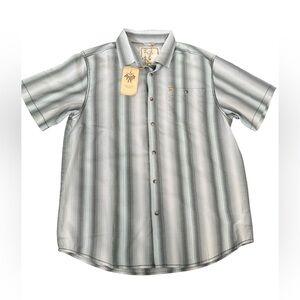 Prana Short Sleeve Button Down Shirt - Size large